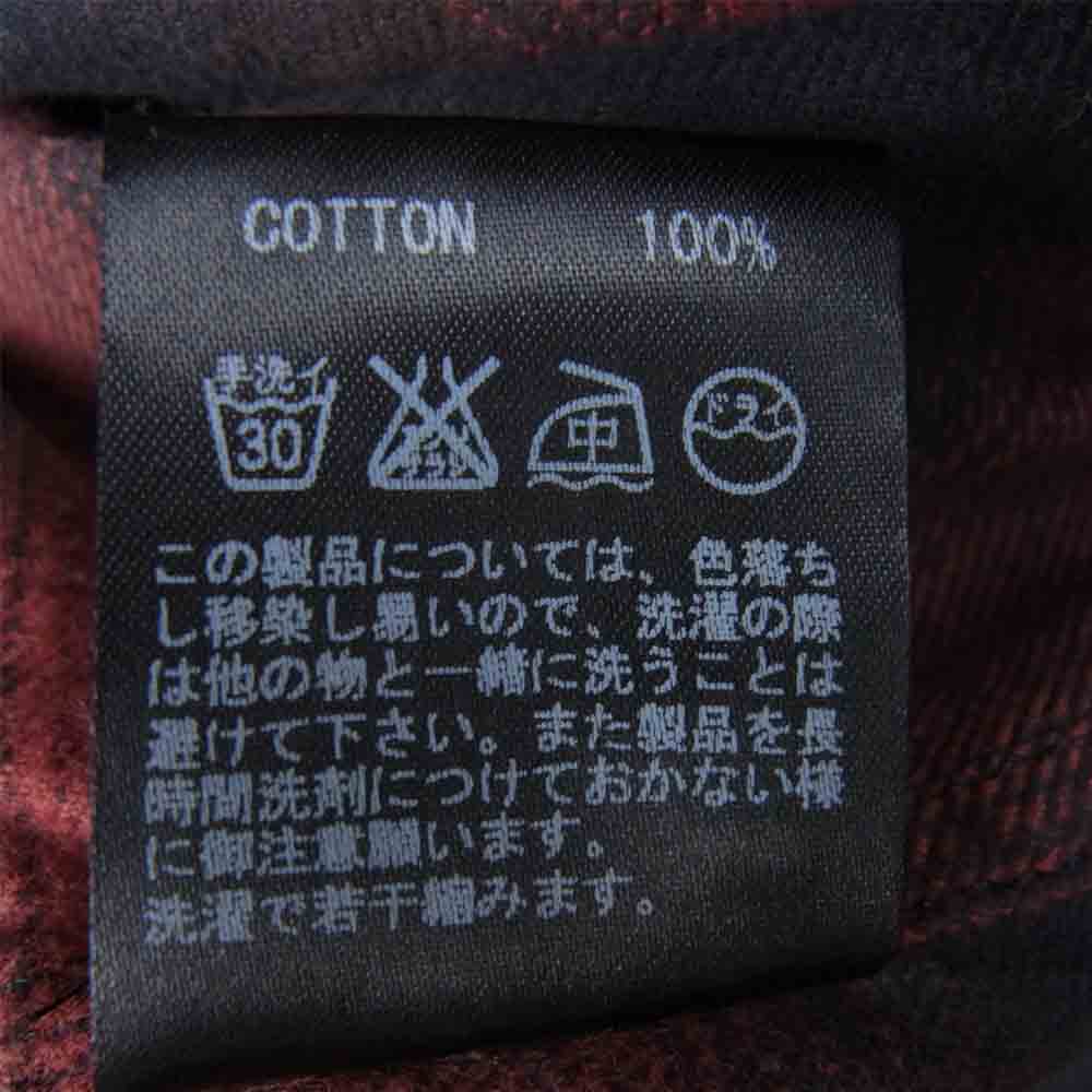 LOST CONTROL ロストコントロール LAM-S9-16 コットン チェック 長袖 シャツ レッド系 ブラック系 2【中古】