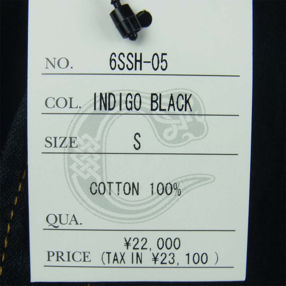 Celt&Cobra ケルト&コブラ 06SS 6SSH-05 長袖 デニム ウエスタン シャツ ブラック系 S【新古品】【未使用】【中古】
