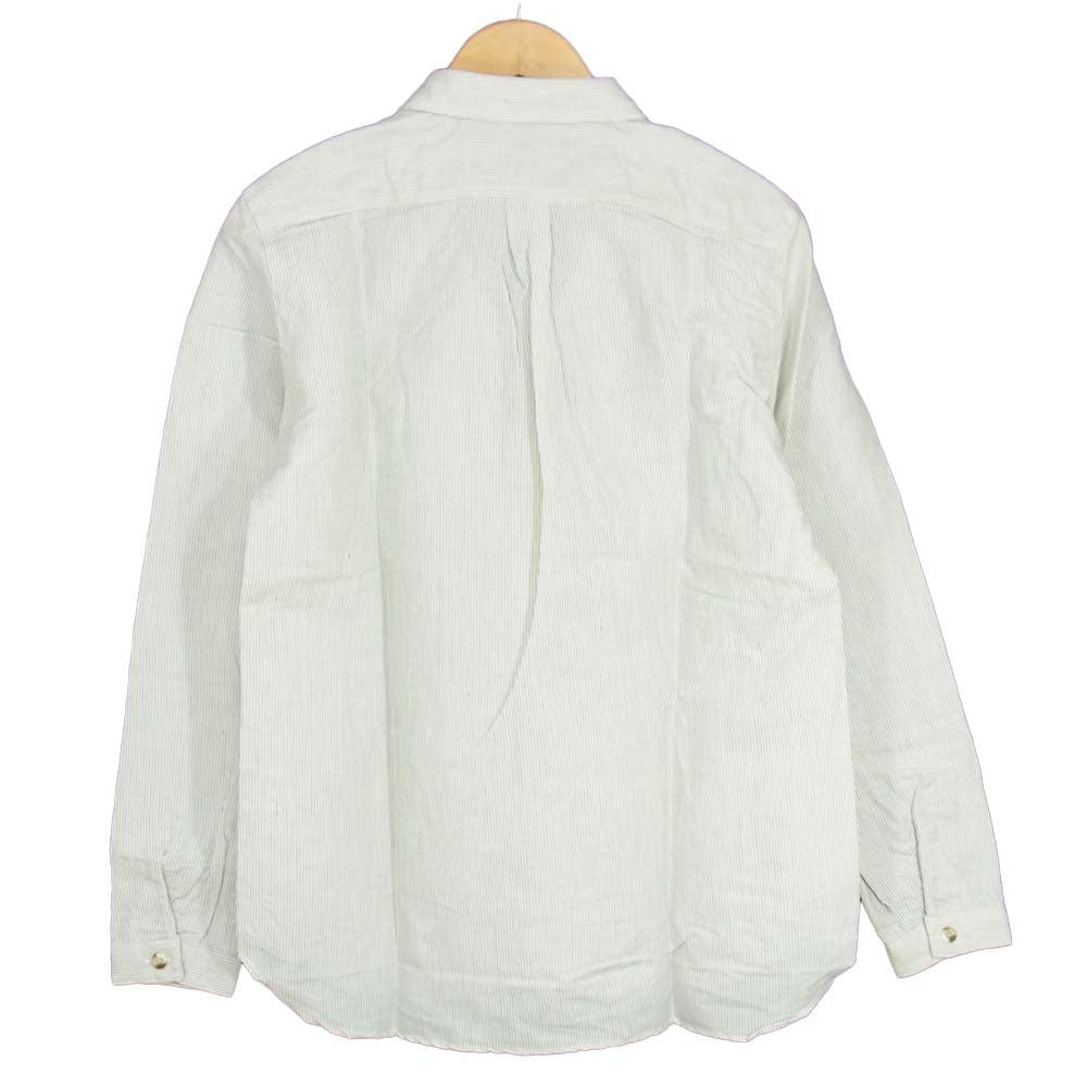 LOST CONTROL ロストコントロール LMS-S9-09 WHITE STRIPE ホワイト ストライプ 長袖 シャツ ホワイト系 ブラック系 2【新古品】【未使用】【中古】