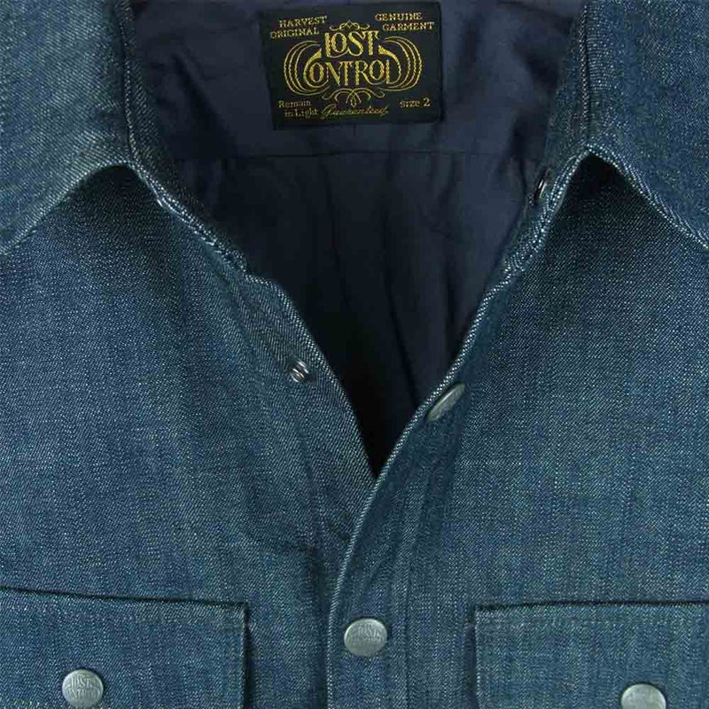 LOST CONTROL ロストコントロール LCW-S9-04 Cotton Jacket コットン デニム ジャケット インディゴブルー系 2【中古】