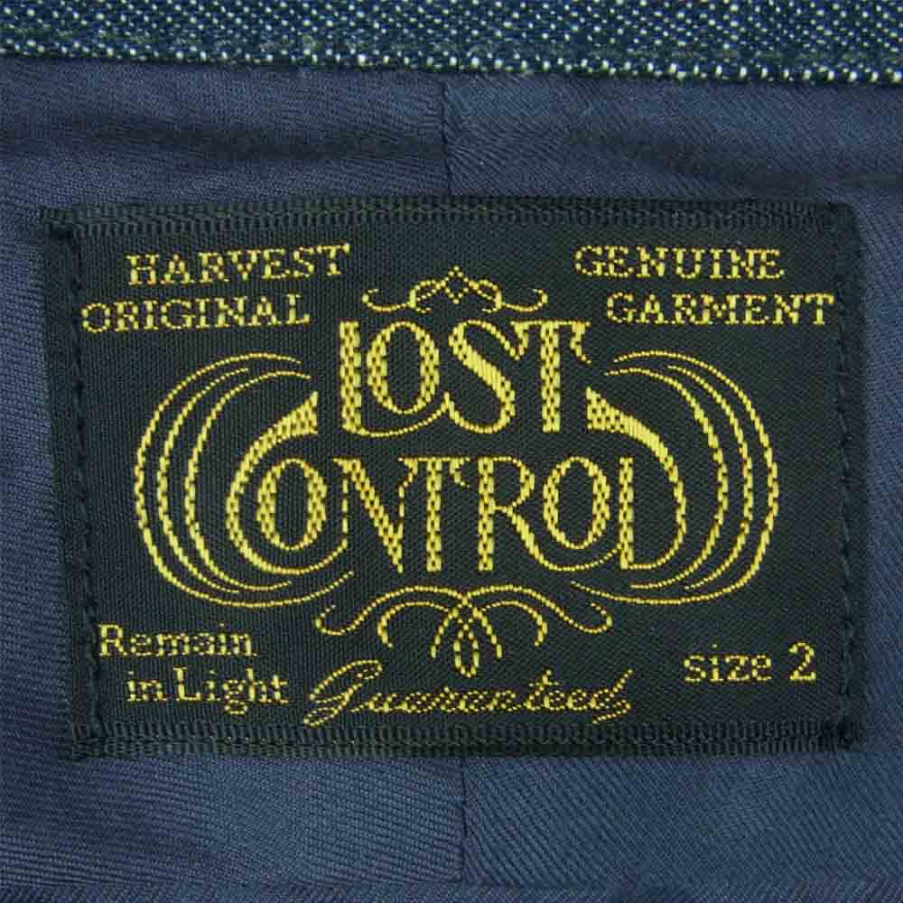 LOST CONTROL ロストコントロール LCW-S9-04 Cotton Jacket コットン デニム ジャケット インディゴブルー系 2【中古】