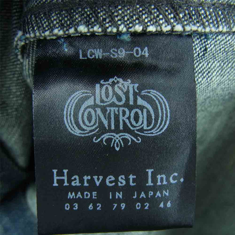 LOST CONTROL ロストコントロール LCW-S9-04 Cotton Jacket コットン デニム ジャケット インディゴブルー系 2【中古】