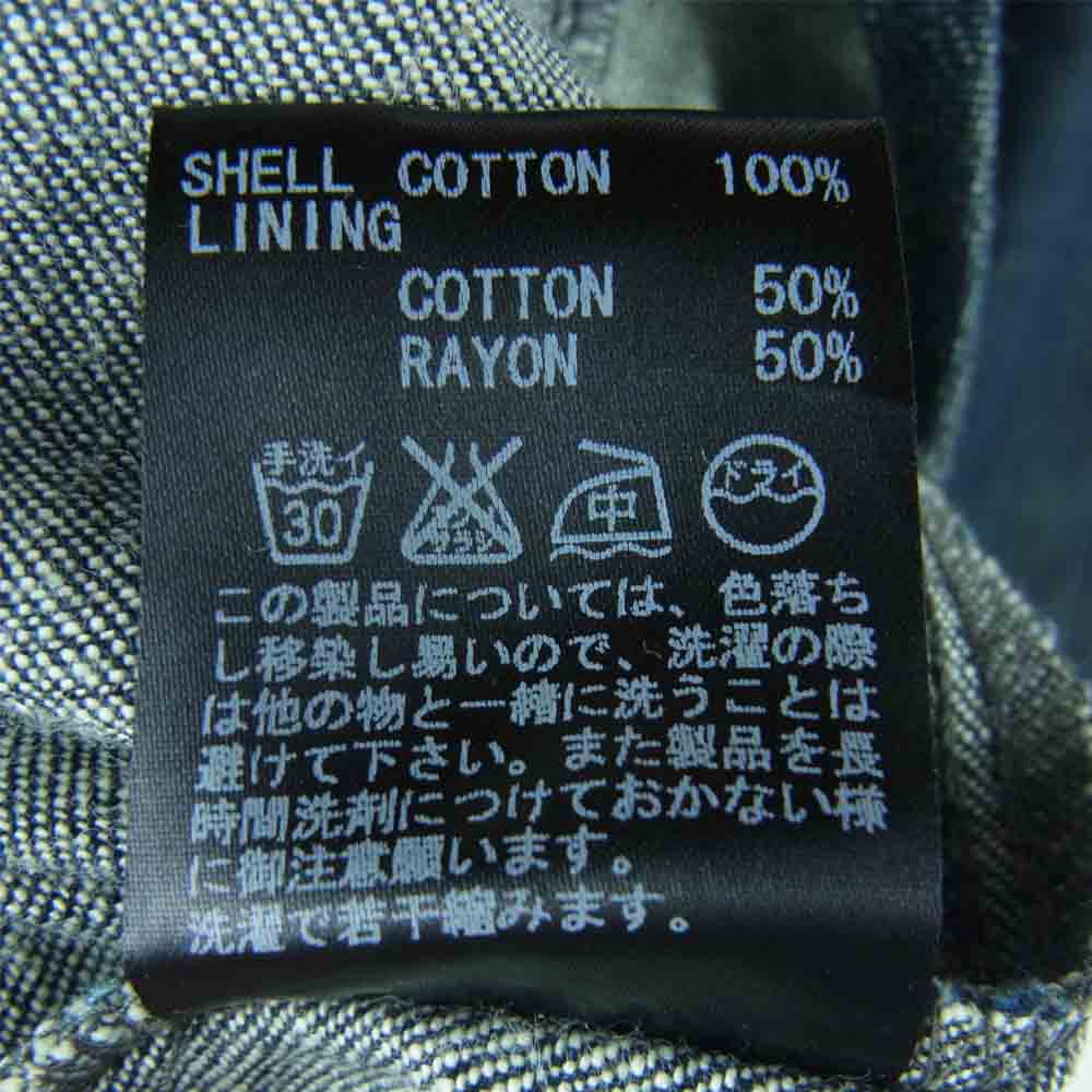 LOST CONTROL ロストコントロール LCW-S9-04 Cotton Jacket コットン デニム ジャケット インディゴブルー系 2【中古】