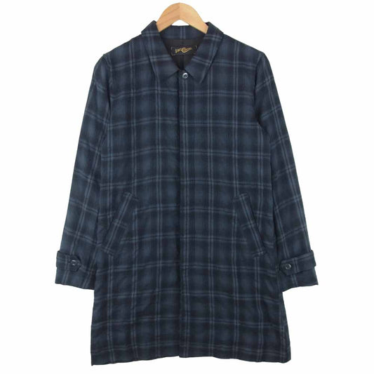 LOST CONTROL ロストコントロール LC7AW-12 Long Jacket ロング チェック ジャケット ブラック系 グレー系 1【中古】