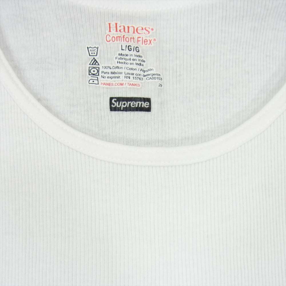 Supreme シュプリーム Hanes ヘインズ タンクトップ ホワイト系【中古】