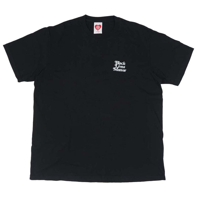 ガールズ ドント クライ BLACK LIVES MATTER STOP RACISM tシャツ ブラック系 XL【美品】【中古】