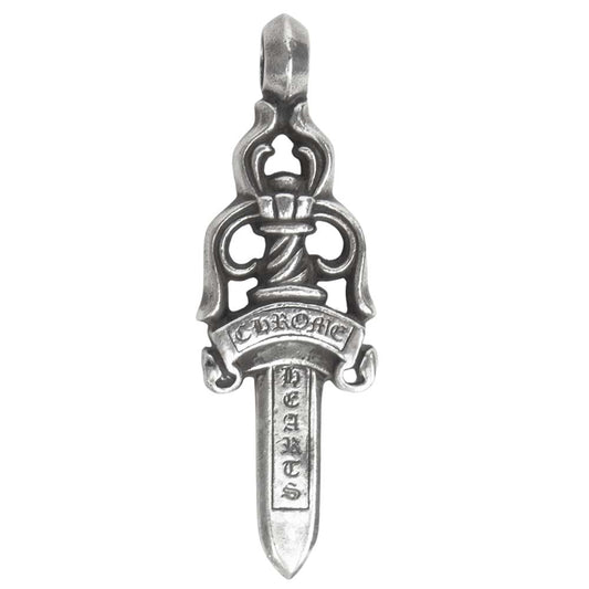 CHROME HEARTS クロムハーツ（原本無） ラージ ダガー ペンダント トップ シルバー系【中古】