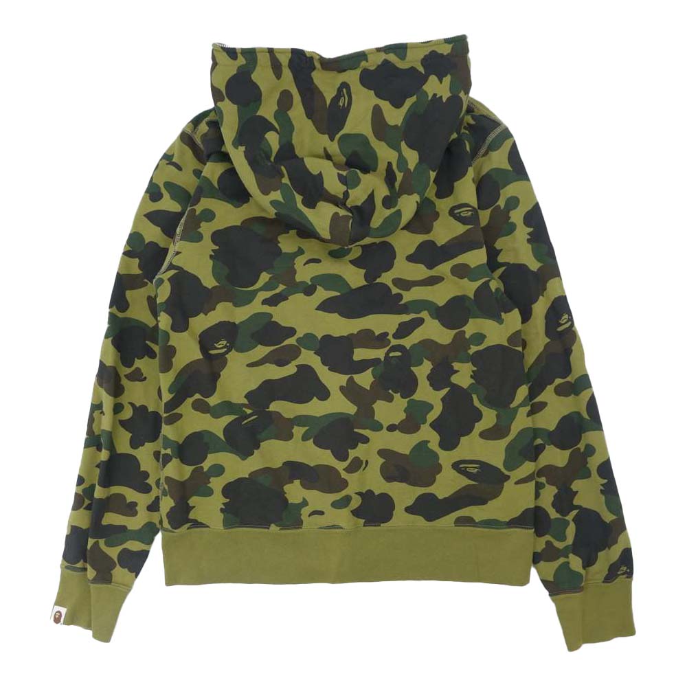 A BATHING APE アベイシングエイプ CAMO FULL ZIP HOODIE カモ フルジップ スウェット パーカー マルチカラー系 L【中古】