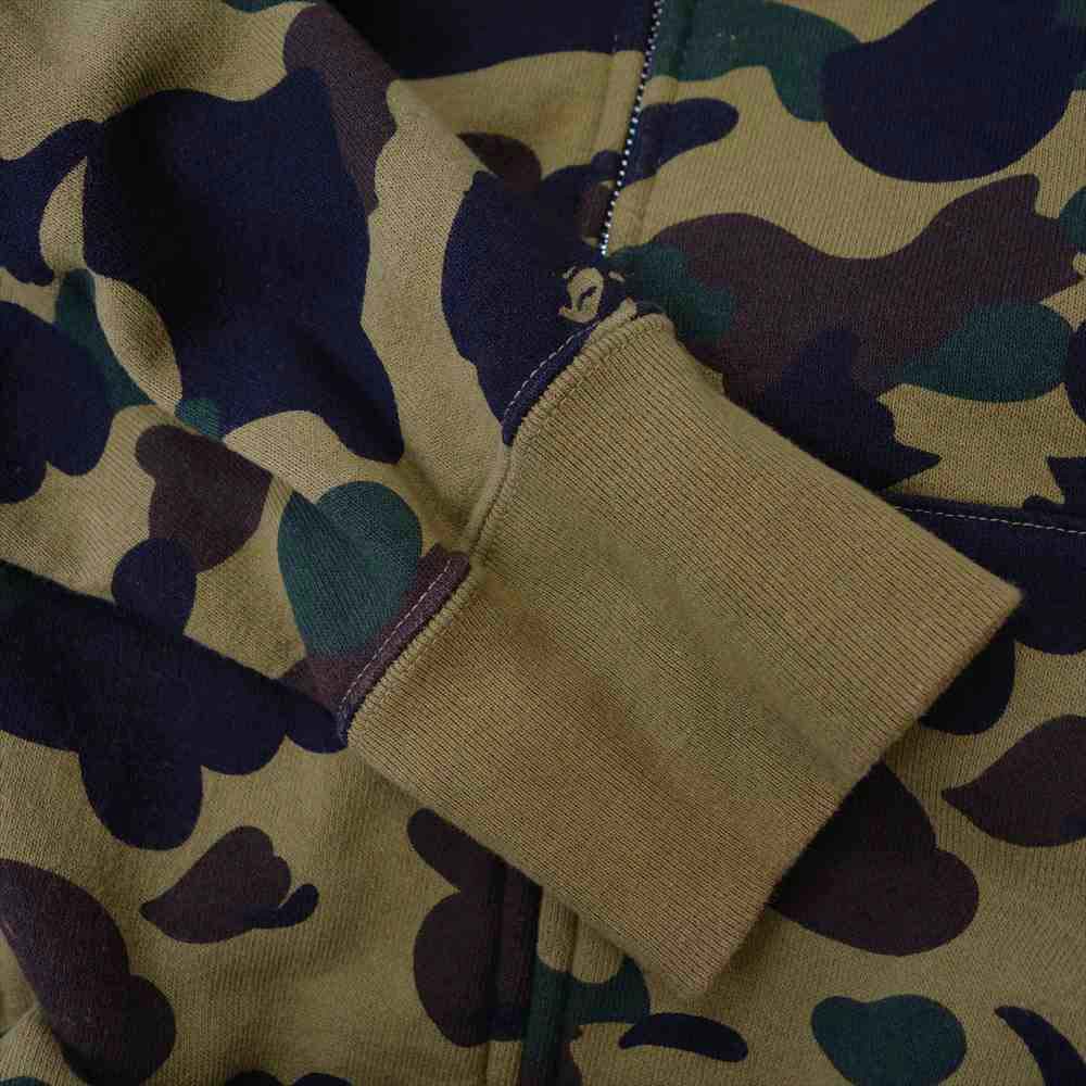 A BATHING APE アベイシングエイプ CAMO FULL ZIP HOODIE カモ フルジップ スウェット パーカー マルチカラー系 L【中古】