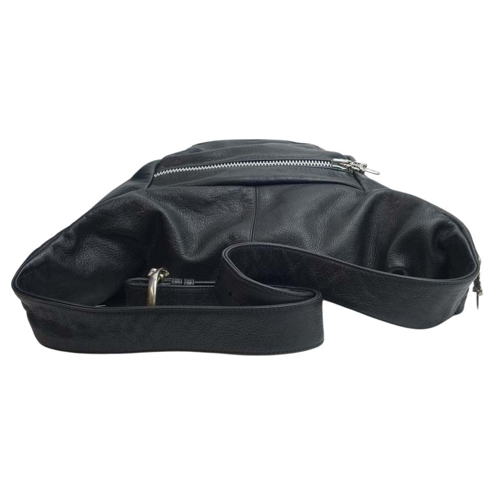 CHROME HEARTS クロムハーツ（原本無） SNAT PACK XL スナットパック エクストララージ レザー ウエスト バッグ ブラック系【中古】