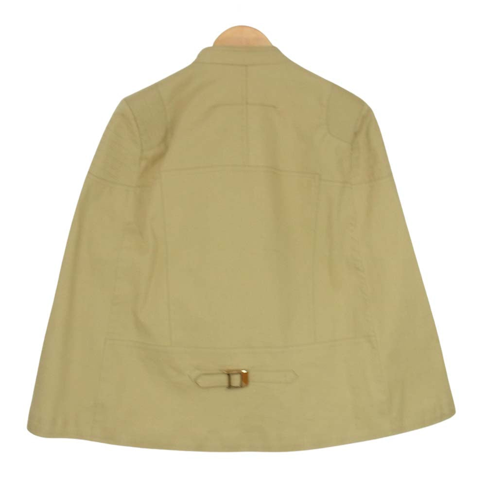 GIVENCHY ジバンシィ 16Y 1012 067 国内正規品 ライダース サイドジップ ハーフジャケット ベージュ系 40【美品】【中古】