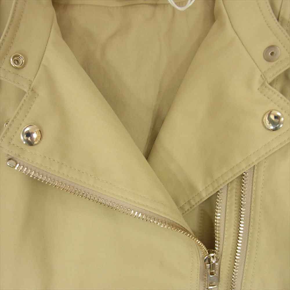 GIVENCHY ジバンシィ 16Y 1012 067 国内正規品 ライダース サイドジップ ハーフジャケット ベージュ系 40【美品】【中古】