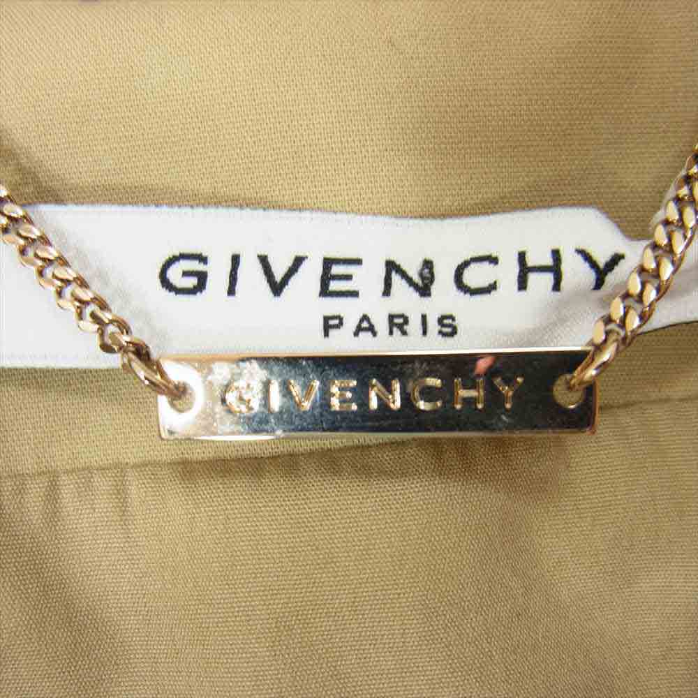 GIVENCHY ジバンシィ 16Y 1012 067 国内正規品 ライダース サイドジップ ハーフジャケット ベージュ系 40【美品】【中古】