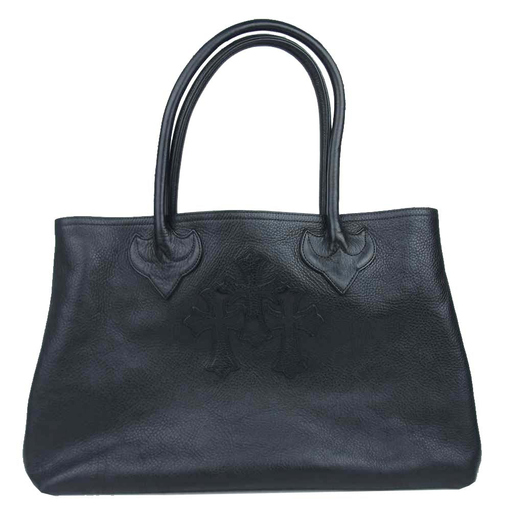CHROME HEARTS クロムハーツ（原本無） TOTE W/SNP 3CEME 3セメタリー トート バッグ ブラック系【中古】