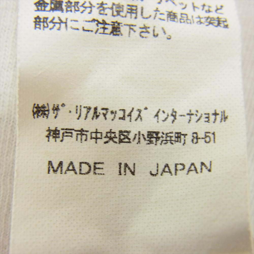 The REAL McCOY'S ザリアルマッコイズ SOLID T-SHIRTS ホワイト系 XL【中古】