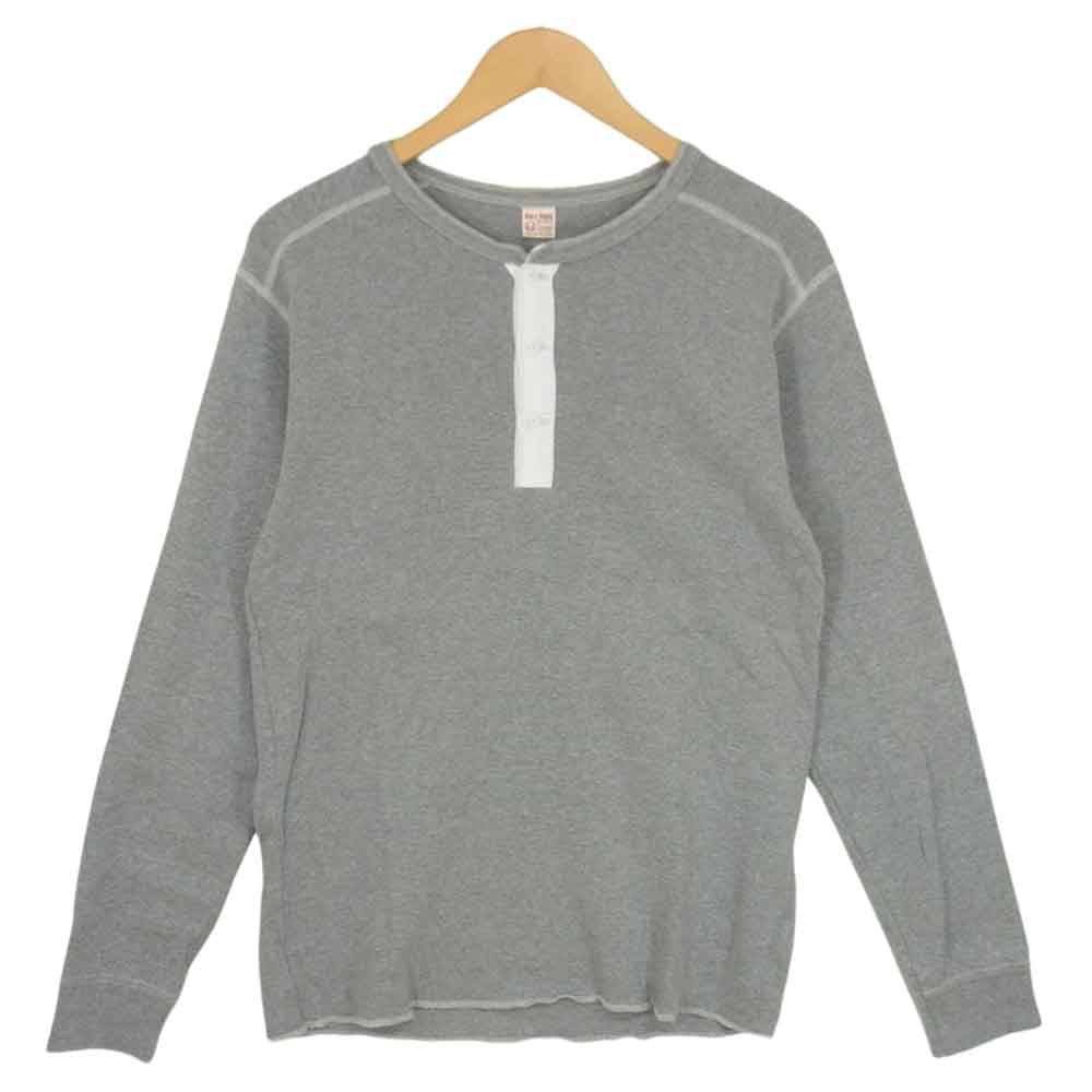 The REAL McCOY'S ザリアルマッコイズ JOE McCOY BALL PARK 3B HENRY ヘンリー 長袖 Tシャツ グレー系 46【中古】