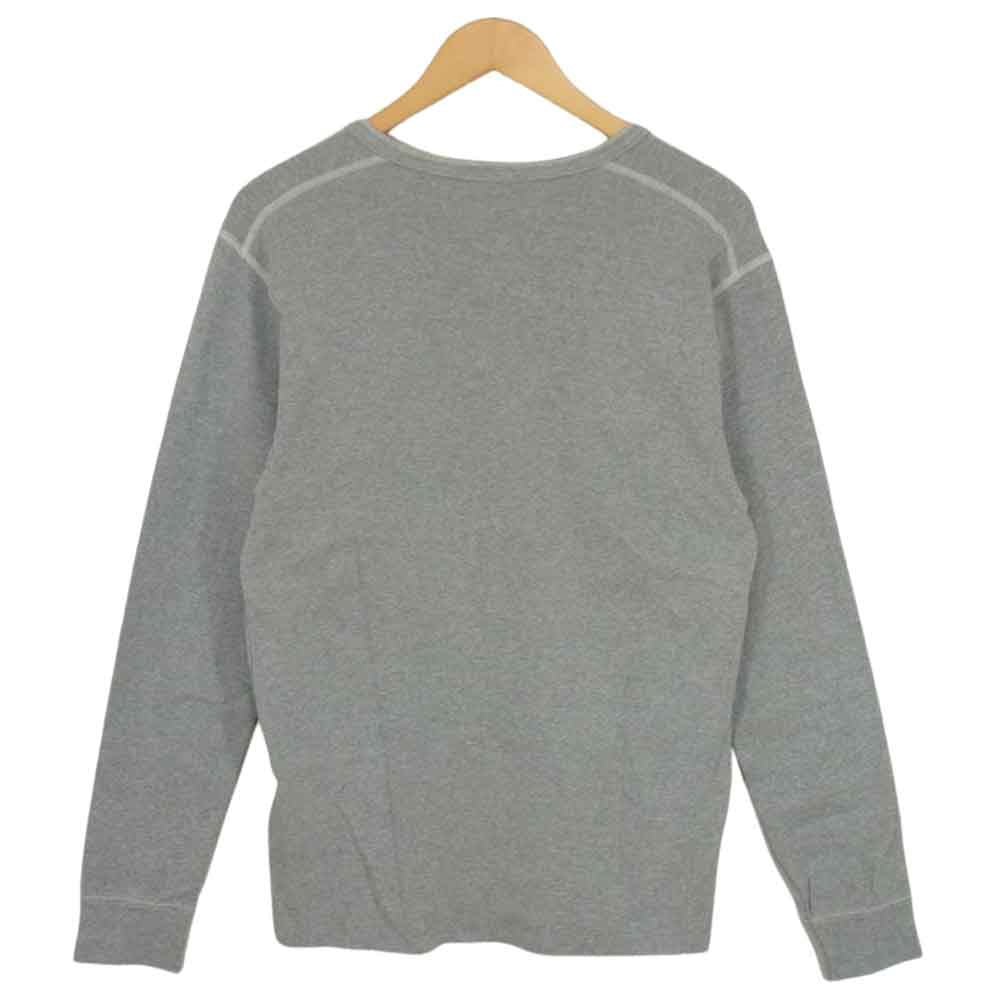 The REAL McCOY'S ザリアルマッコイズ JOE McCOY BALL PARK 3B HENRY ヘンリー 長袖 Tシャツ グレー系 46【中古】