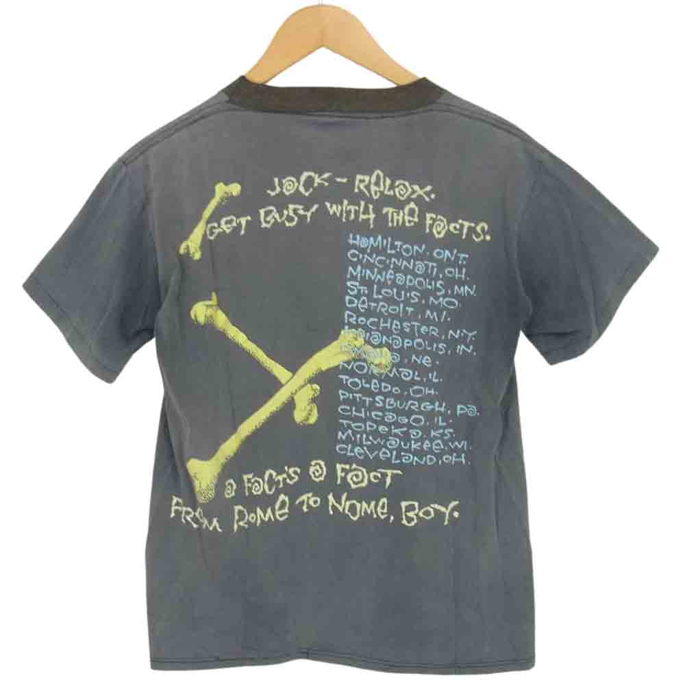 ヴィンテージ 1990s Rush PUSHEAD T-shirt ラッシュ パスヘッド バンドT ロック ダークグレー系【中古】