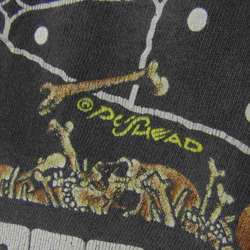 ヴィンテージ 1990s Rush PUSHEAD T-shirt ラッシュ パスヘッド バンドT ロック ダークグレー系【中古】
