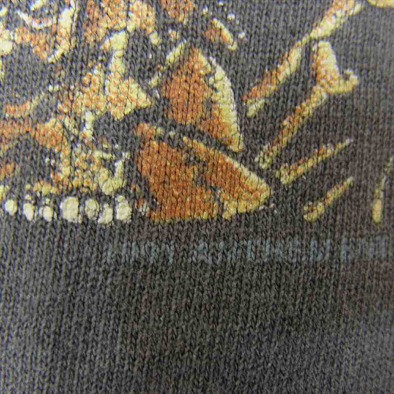 ヴィンテージ 1990s Rush PUSHEAD T-shirt ラッシュ パスヘッド バンドT ロック ダークグレー系【中古】