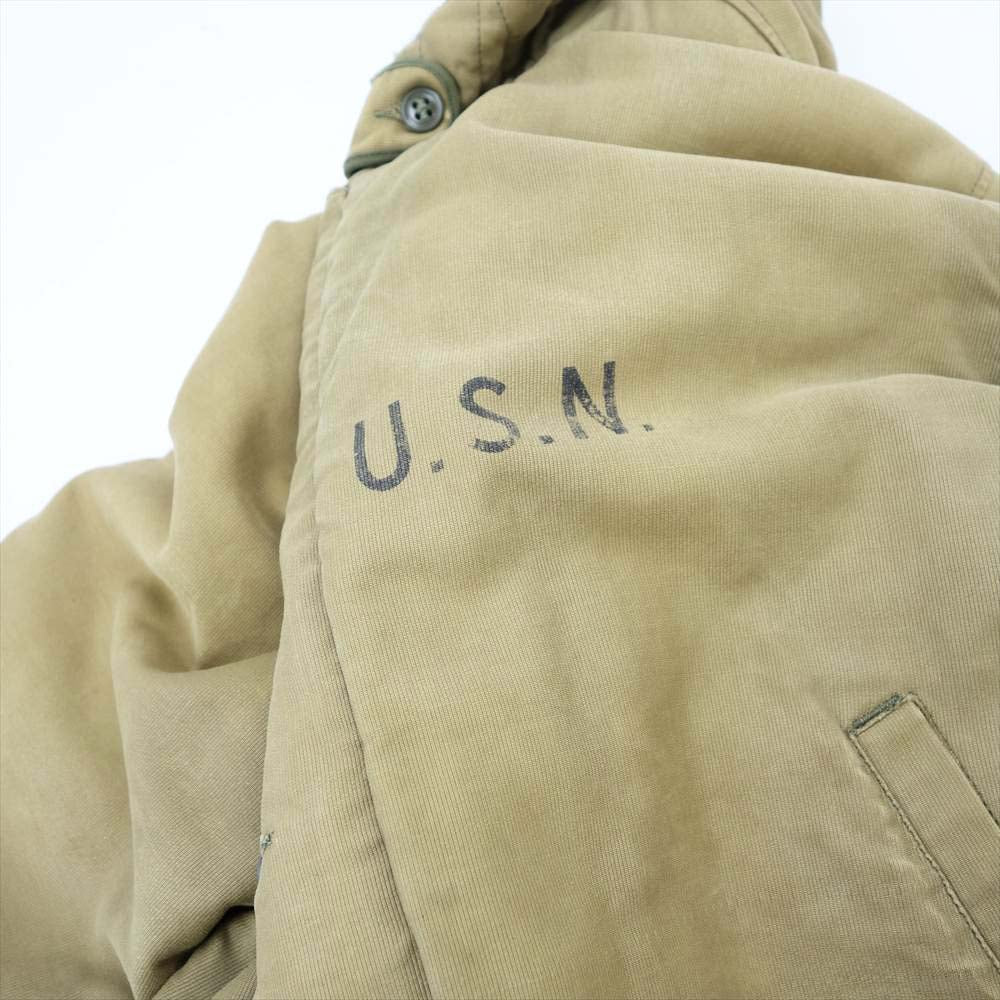 ヴィンテージ 40s 50s USN N-1 DECK JACKET デッキジャケット ミリタリー ベージュ系 38【中古】