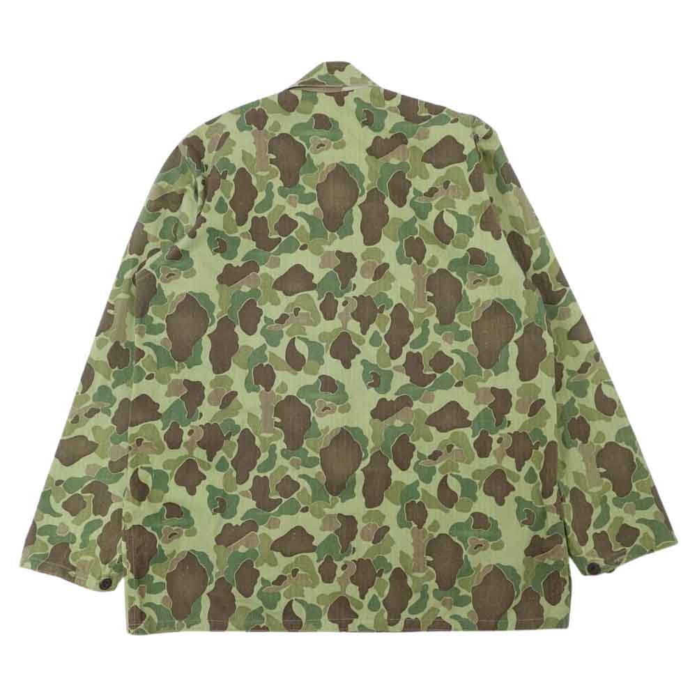 40s 50s USMC P-44 Frog Skin フロッグスキン ダックハンター カモ 迷彩 HBT マルチカラー系 38【中古】