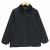 Barbour バブアー BEDALE JACKET 裏地チェック オイルド ビデイル ジャケット ネイビー系 38【中古】