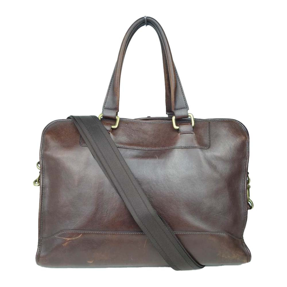 GANZO ガンゾ 7QS-H レザー ブリーフケース 2WAY ショルダー ビジネス