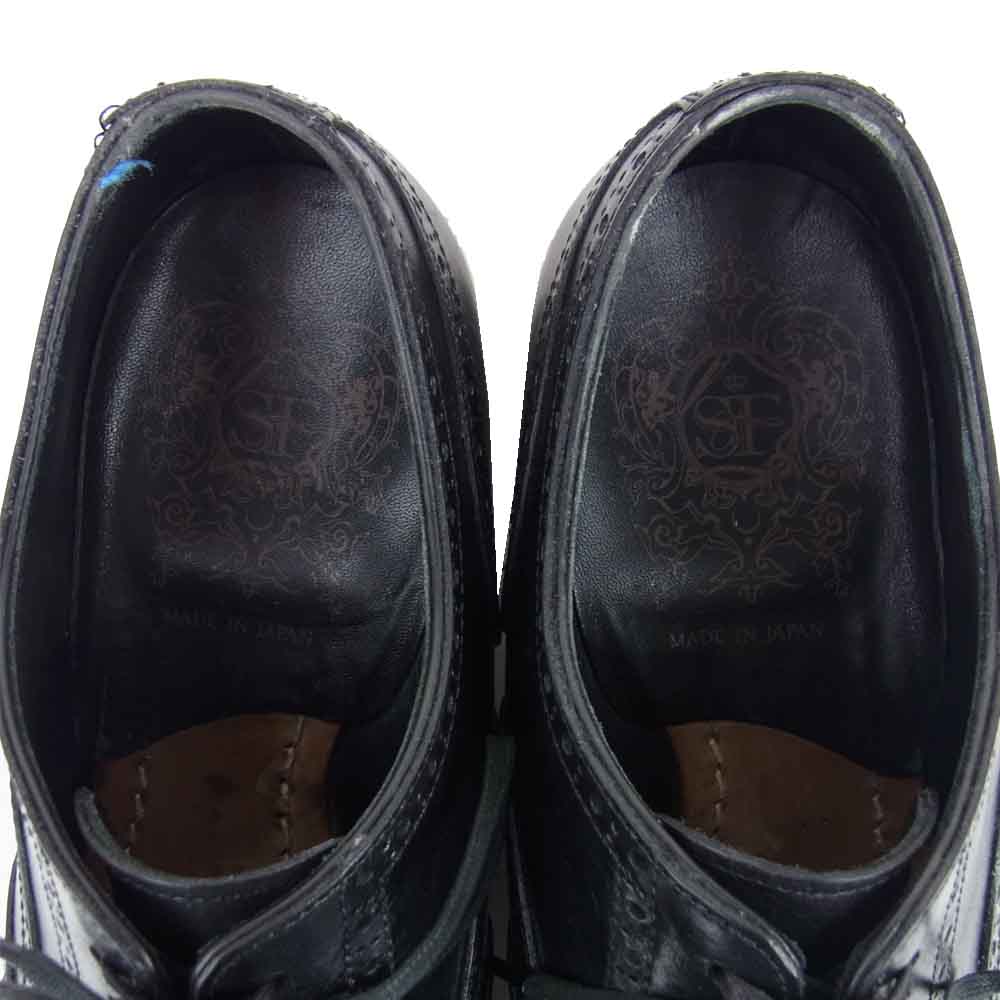 シェットランドフォックス 3014SF  KENSINGTON ケンジントン ウイングチップ シューズ ブラック系【中古】