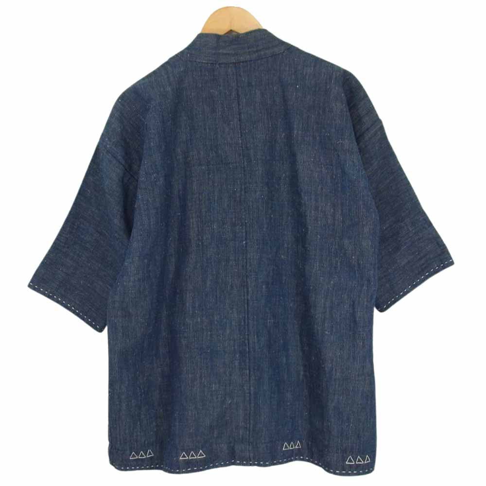 VISVIM ビズビム 112105013015 SANJURO KIMONO LUXSIC/LINEN INDIGO-2 F.I.L インディゴブルー系 2【中古】