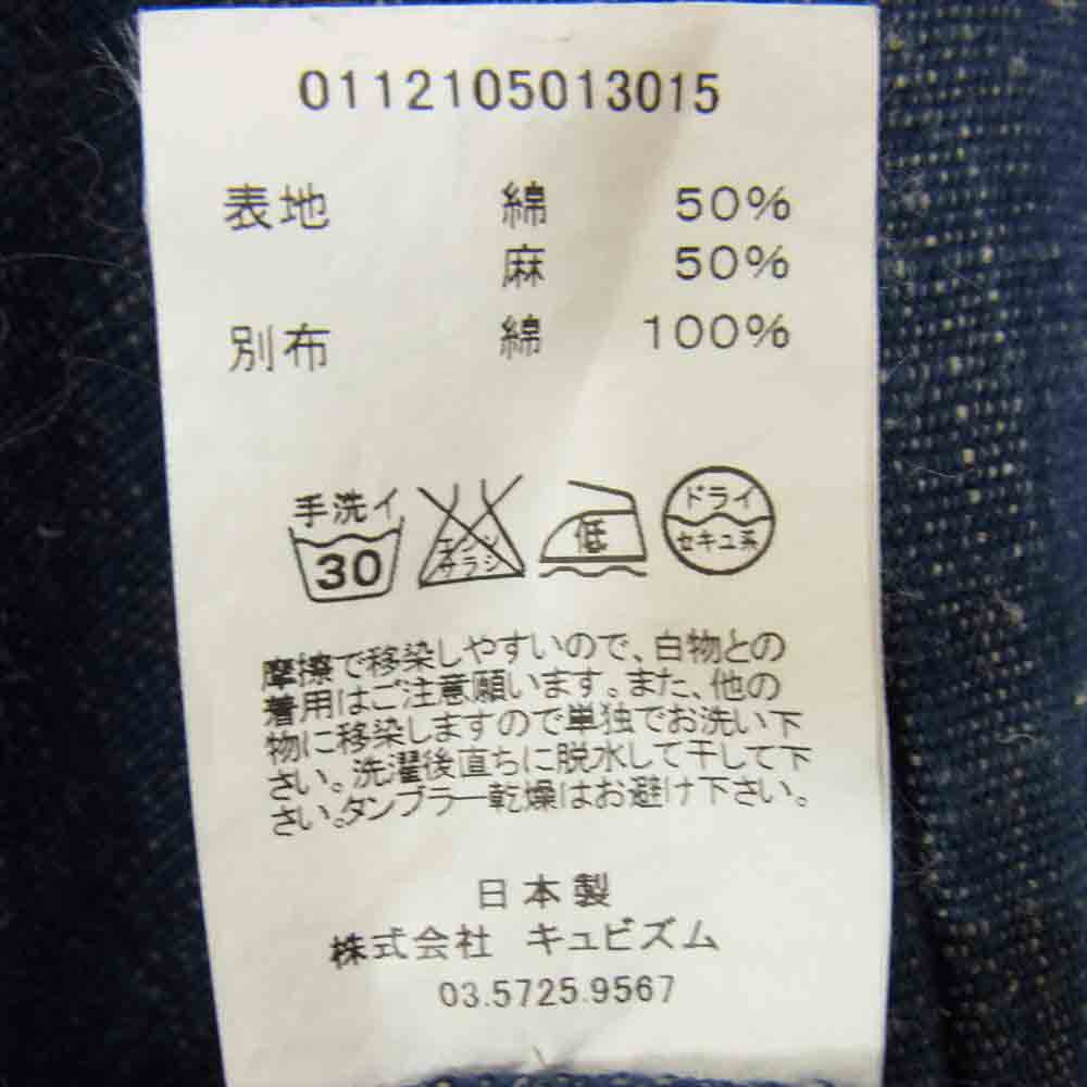 VISVIM ビズビム 112105013015 SANJURO KIMONO LUXSIC/LINEN INDIGO-2 F.I.L インディゴブルー系 2【中古】