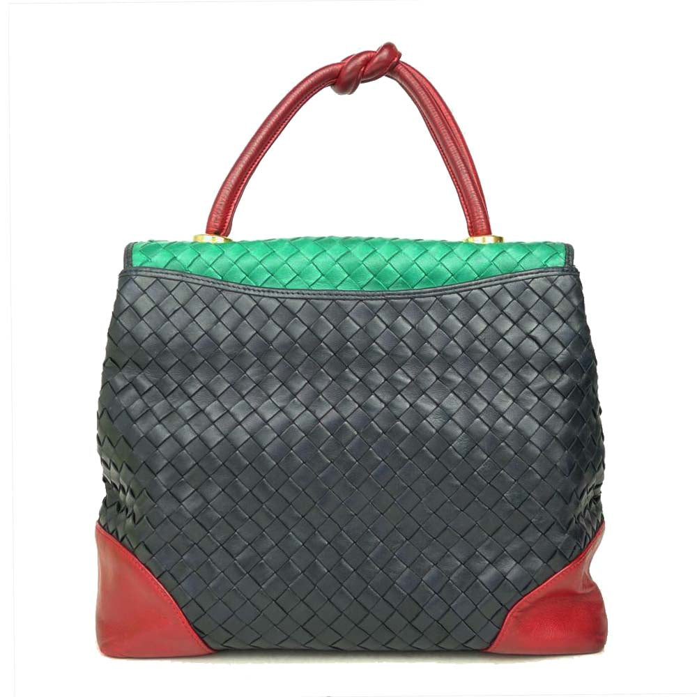 BALLY バリー イントレチャート レザー ハンドバッグ マルチカラー系【中古】