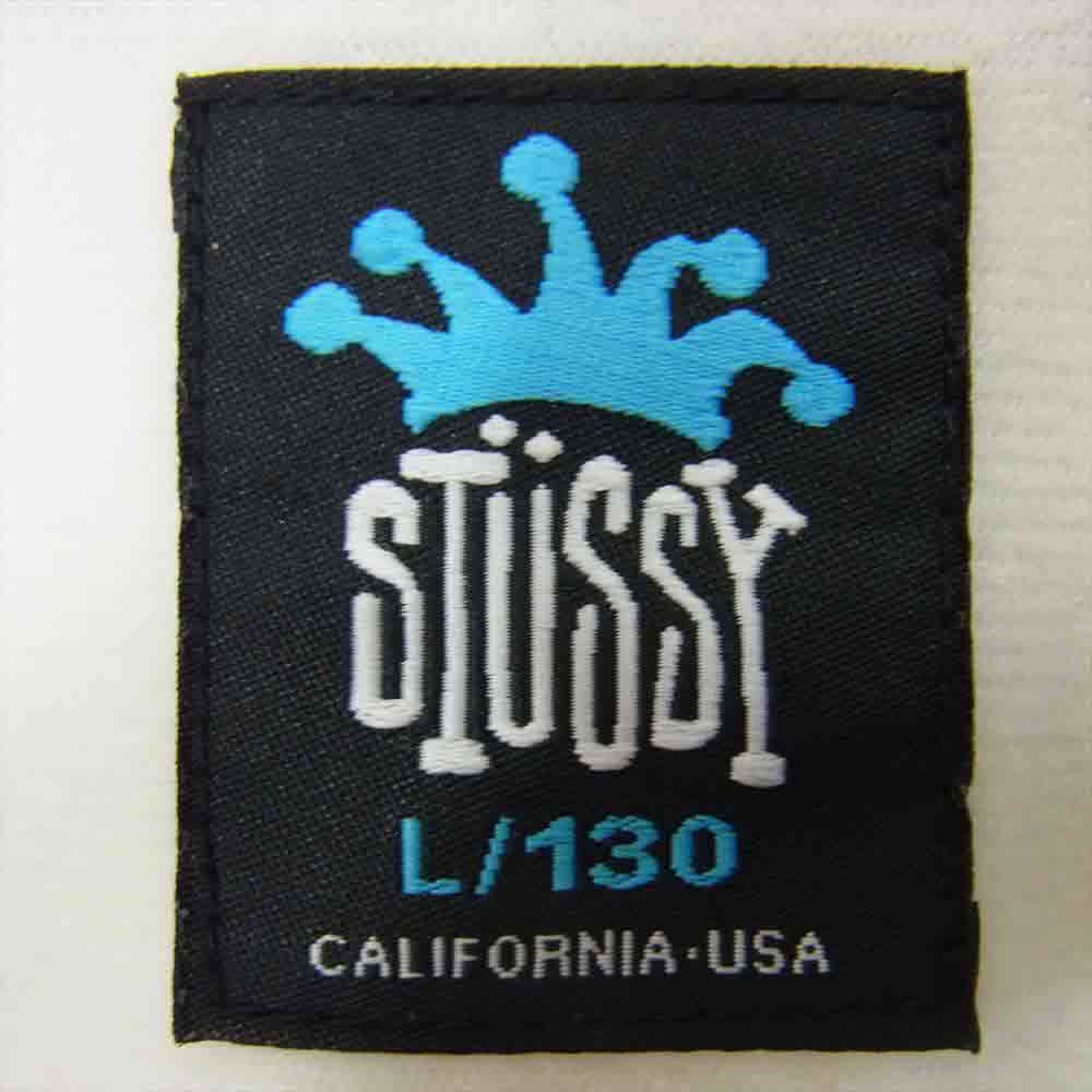 STUSSY ステューシー KIDS MODEL キッズ ロゴ 刺繍 コーチ ジャケット ブラック系 L/130【中古】