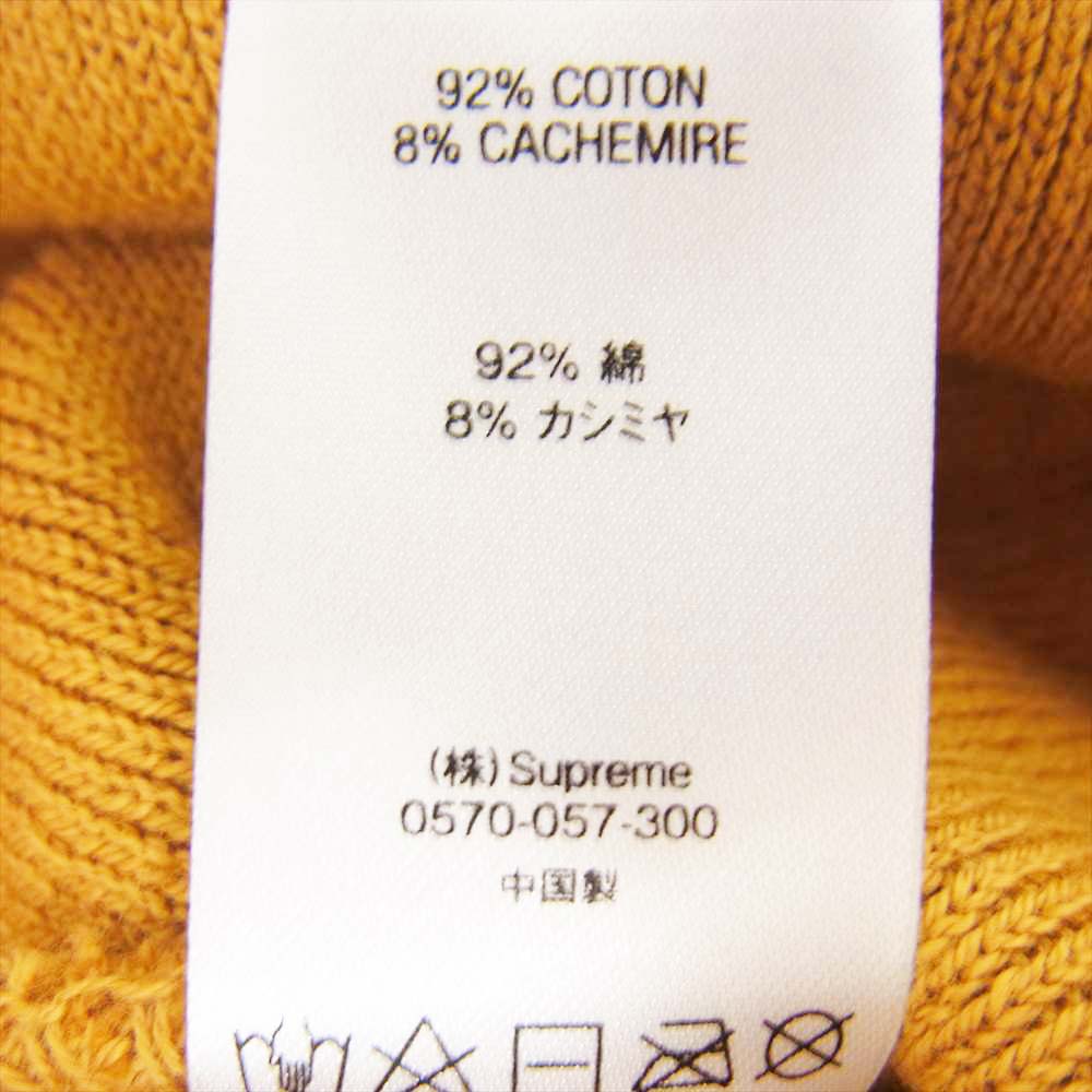 Supreme シュプリーム 17AW BIG LOGO BEANIE ビッグ ロゴ ビーニー イエロー系【美品】【中古】