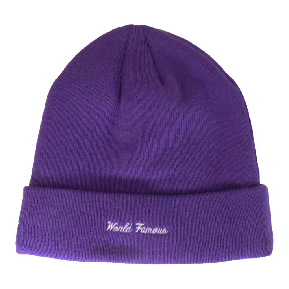 Supreme シュプリーム 16AW NEWERA BOX LOGO BEANIE ニューエラ ボックス ロゴ ビーニー パープル系【美品】【中古】