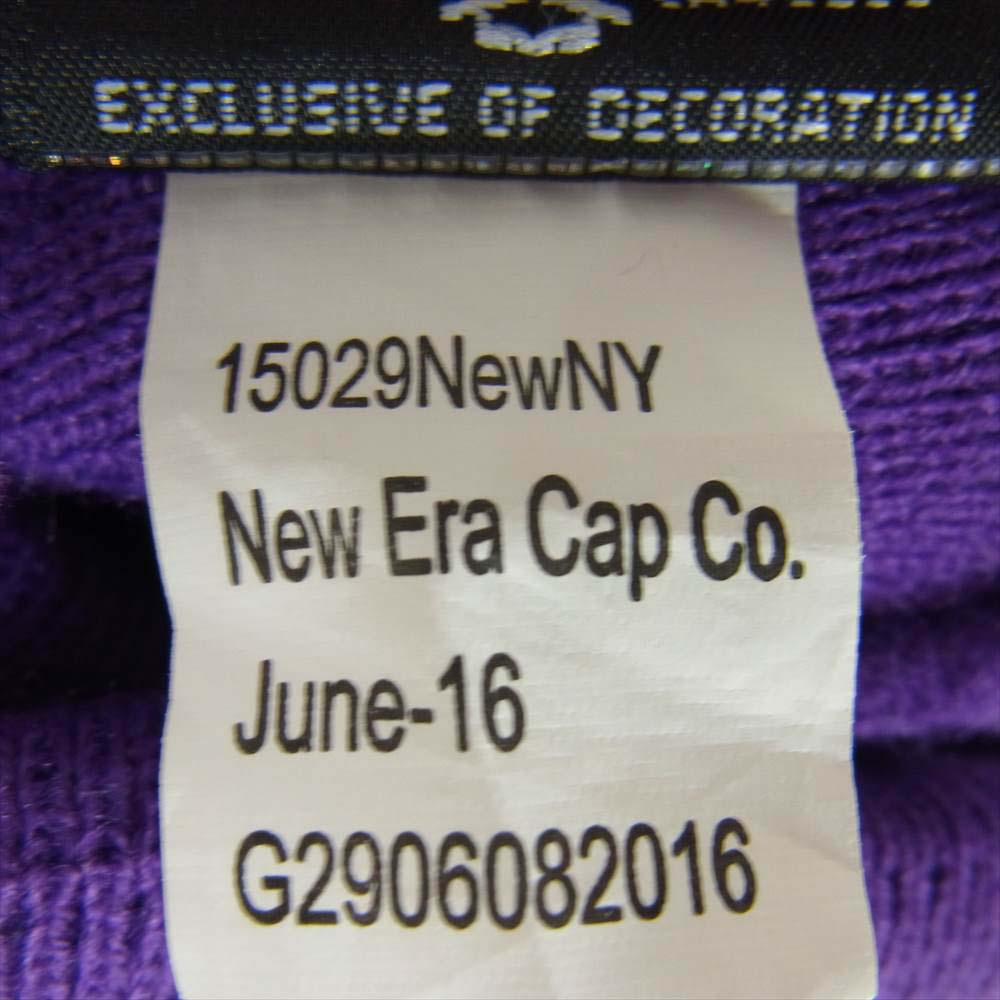 Supreme シュプリーム 16AW NEWERA BOX LOGO BEANIE ニューエラ ボックス ロゴ ビーニー パープル系【美品】【中古】