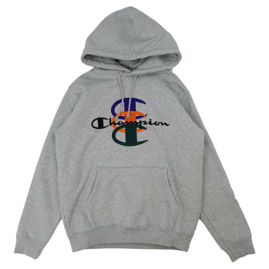 Supreme シュプリーム 17AW Stacked C Hooded Sweatshirt スウェット 裏起毛 プルオーバー パーカー  グレー系 S【中古】
