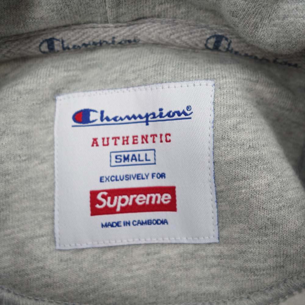 Supreme シュプリーム 17AW Stacked C Hooded Sweatshirt スウェット 裏起毛 プルオーバー パーカー  グレー系 S【中古】