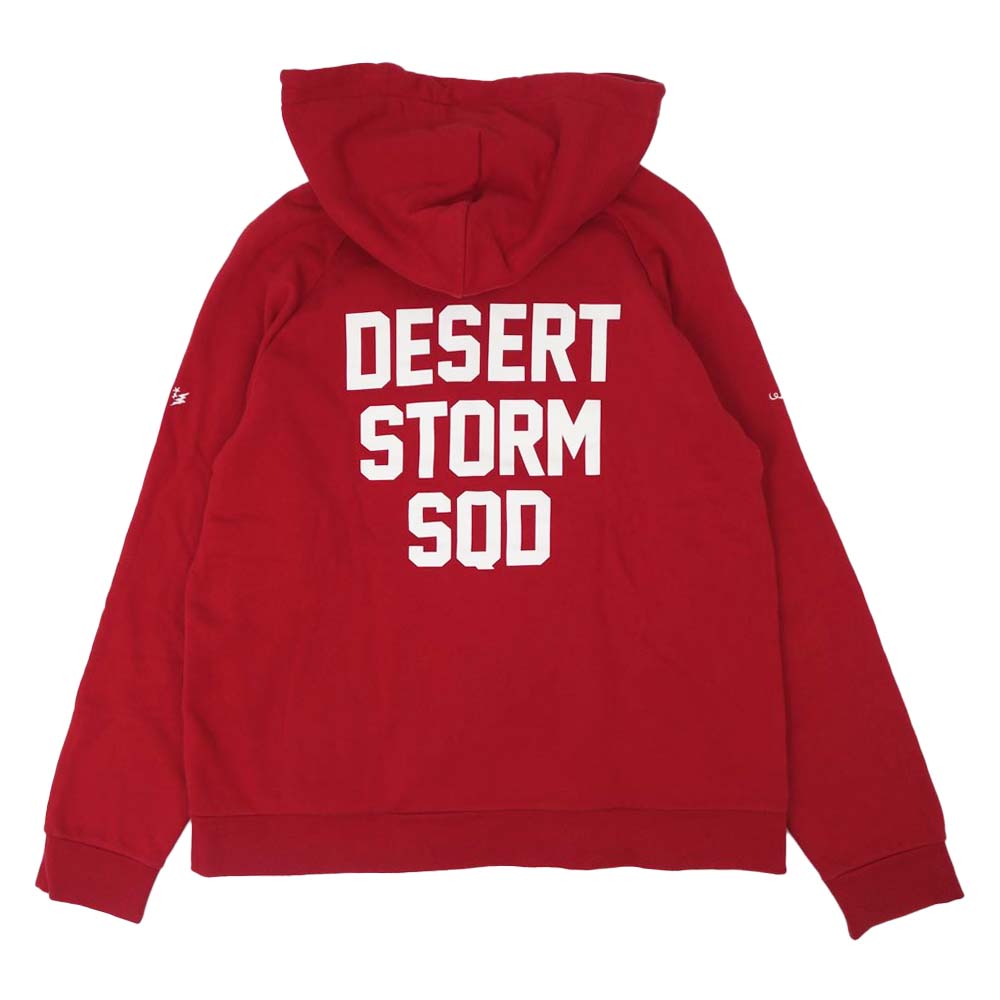 WTAPS ダブルタップス SQD HOODIE ロゴ スウェット パーカー レッド系【美品】【中古】