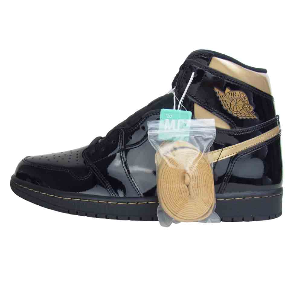 NIKE ナイキ 555088-032 Air Jordan 1 Retro High Black Metallic Gold  ブラック系 29cm【極上美品】【中古】