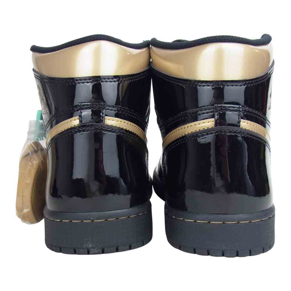 NIKE ナイキ 555088-032 Air Jordan 1 Retro High Black Metallic Gold  ブラック系 29cm【極上美品】【中古】