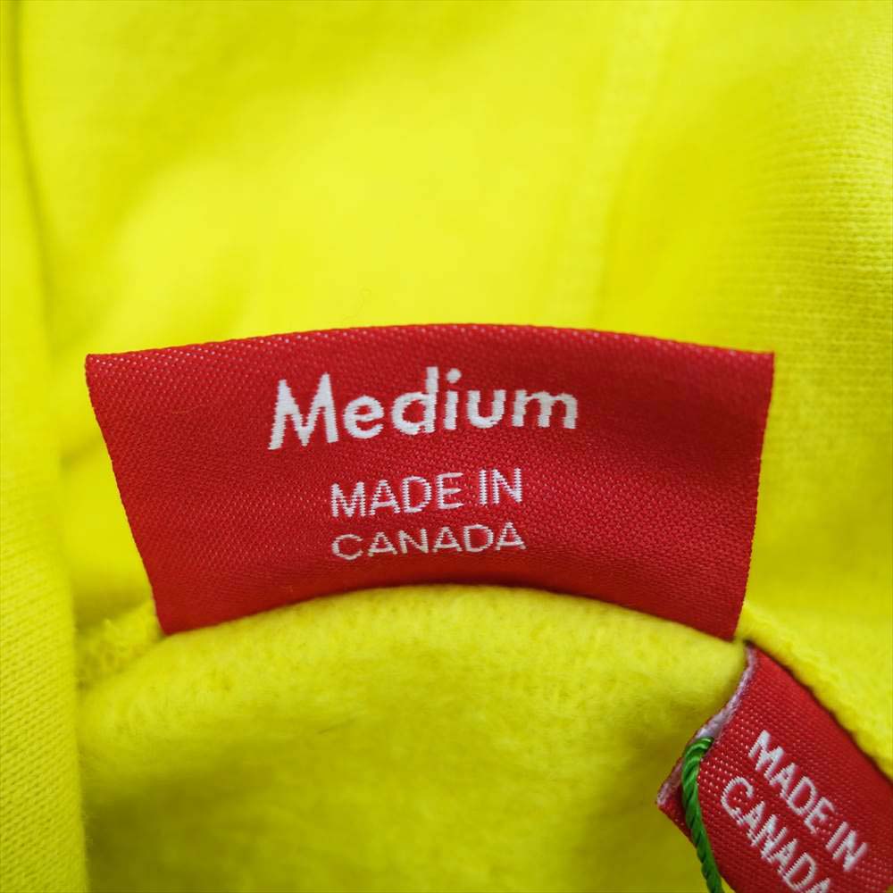 Supreme シュプリーム 20AW Cross Box Logo Hooded Sweatshirt Lemon クロス ボックス ロゴ フーディー スウェット イエロー系 M【中古】