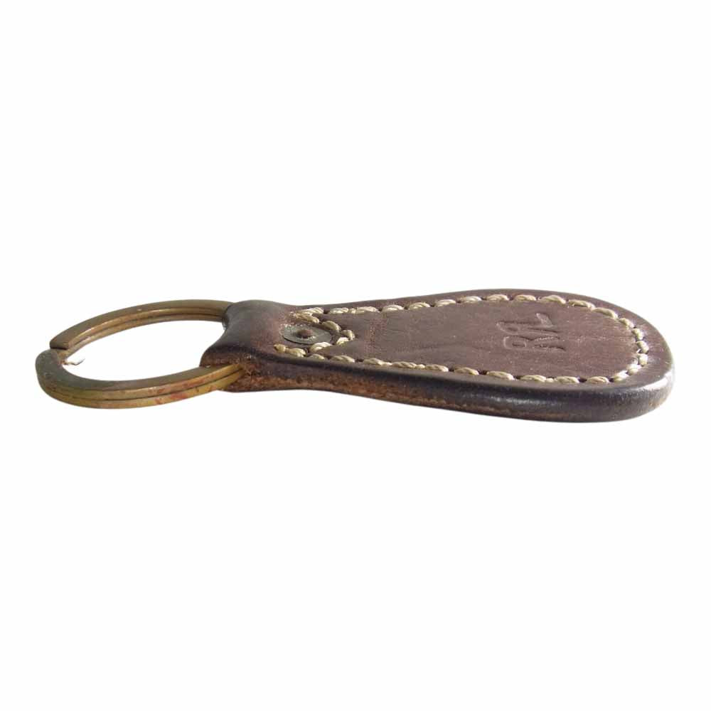 RRL ダブルアールエル レザー キーリング キーホルダー ブラウン系【中古】