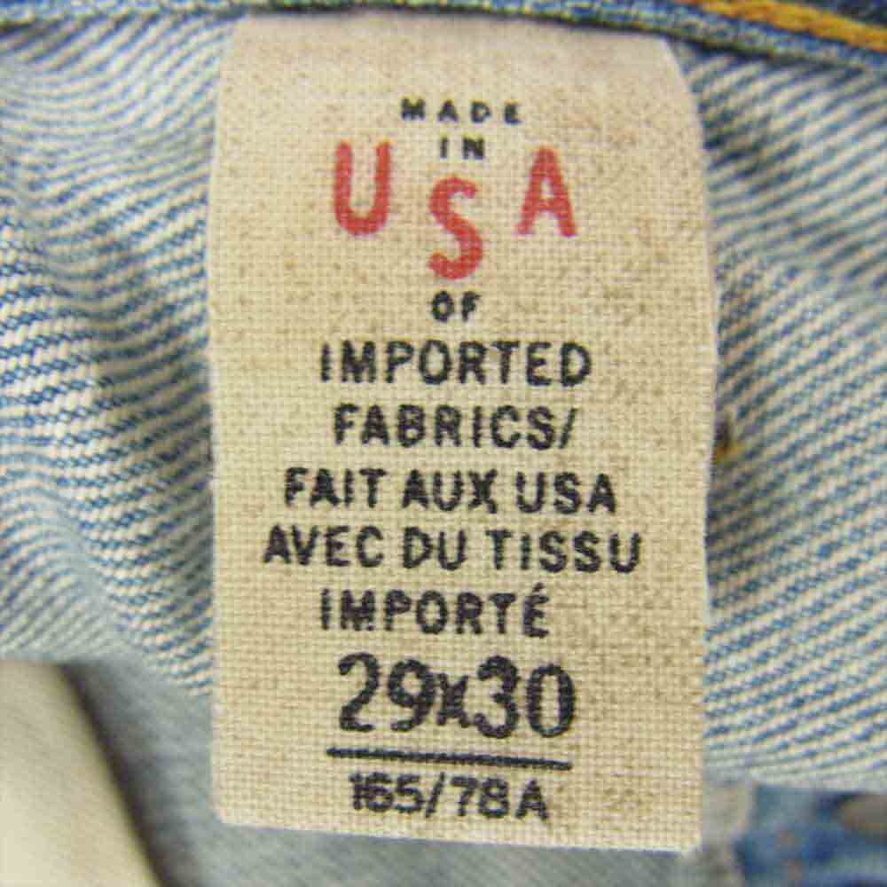 RRL ダブルアールエル 国内正規品 USA製 加工 ローストレート 29x30【中古】