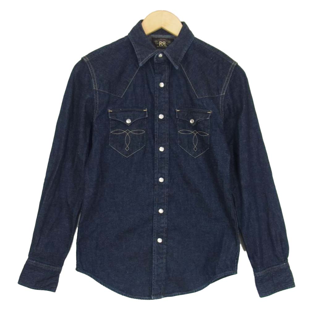 RRL ダブルアールエル 国内正規品 インディゴ デニム ウエスタン インディゴブルー系 XS【美品】【中古】