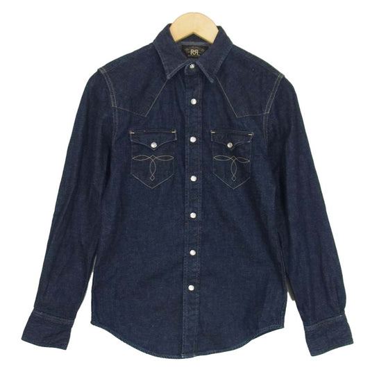 RRL ダブルアールエル 国内正規品 インディゴ デニム ウエスタン インディゴブルー系 XS【美品】【中古】