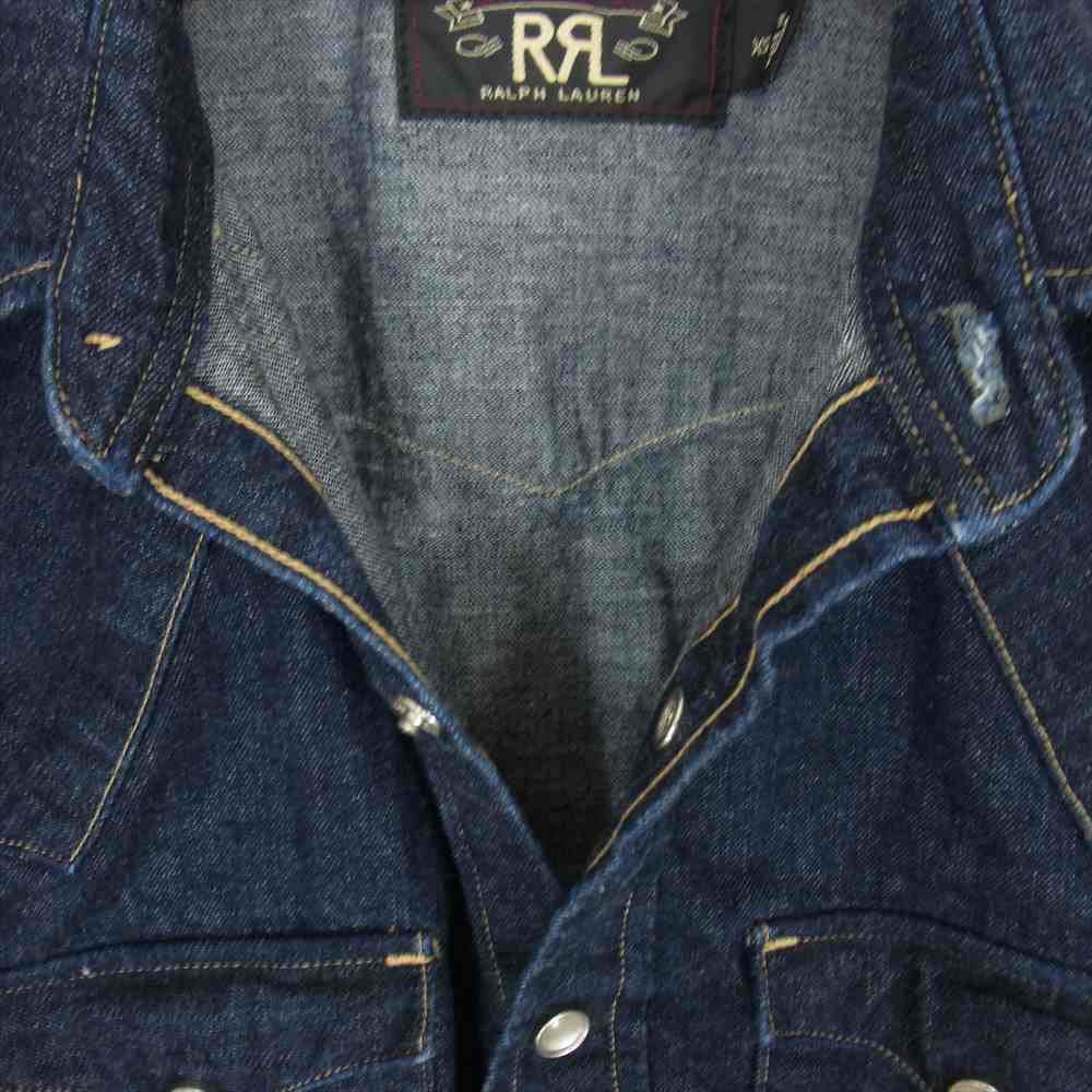RRL ダブルアールエル 国内正規品 インディゴ デニム ウエスタン インディゴブルー系 XS【美品】【中古】