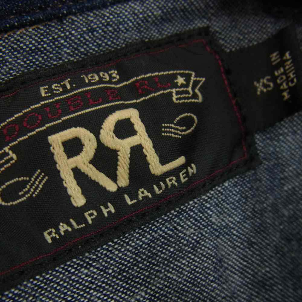 RRL ダブルアールエル 国内正規品 インディゴ デニム ウエスタン インディゴブルー系 XS【美品】【中古】