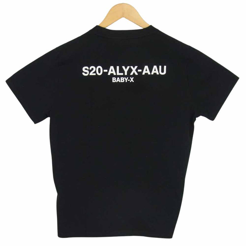 アリクス 1017-ALYX-9SM バックプリント ロゴ 半袖Tシャツ ブラック系 S【中古】