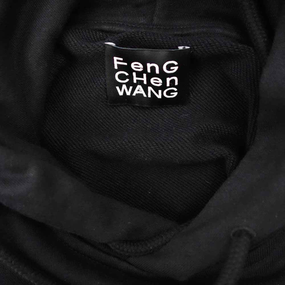 フェンチェンワン FF10HOO402 Black and Blue French Terry Hoodie ロゴ刺? 切替 プルオーバー パーカー ブラック系 XS【中古】